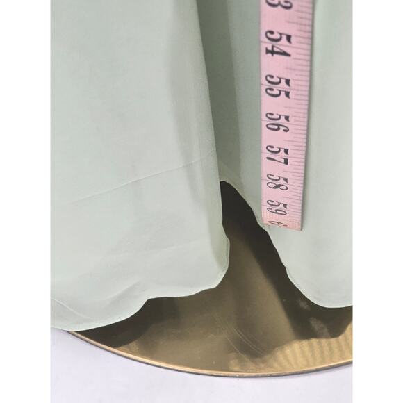 AW BRIDAL 14 1X plus sage green Dorian wedding formal party maxi dress NEW B135 - Picture 5 of 9